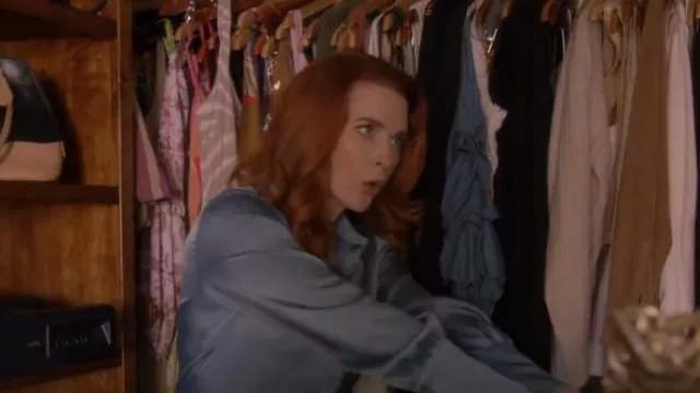 Frame Silk Blend Shirt worn by Rosalind Dyer (Annie Wersching) as seen in The Rookie (S06E08)