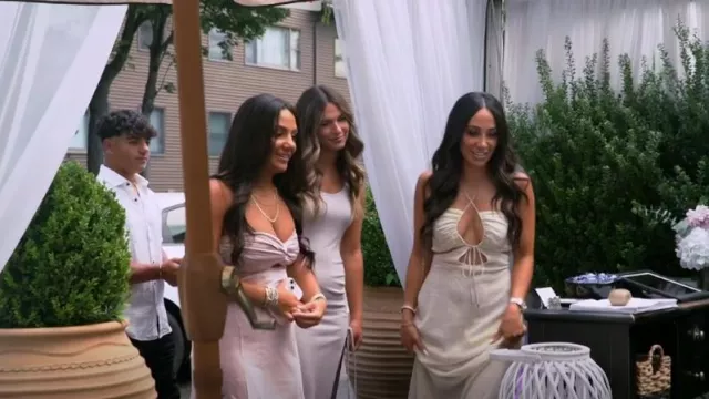 Misha Win­nie Dress worn by Self (Melissa Gorga) as seen in The Real Housewives of New Jersey (S14E02)