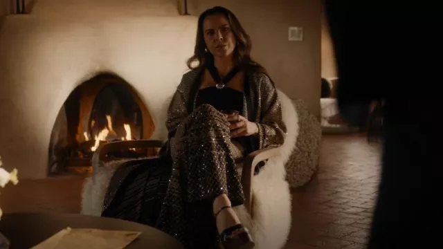 Cardigan long Missoni en maille dégradée à paillettes porté par Ramona Sanchez (Kate del Castillo) comme on le voit dans La femme de ménage (S03E10)