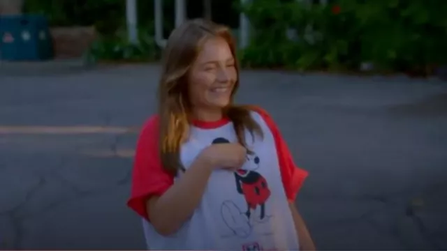 Disney Store Mickey Mouse Standing Family Matching T-Shirt worn by Emmy Russell as seen in American Idol (S22E17)
