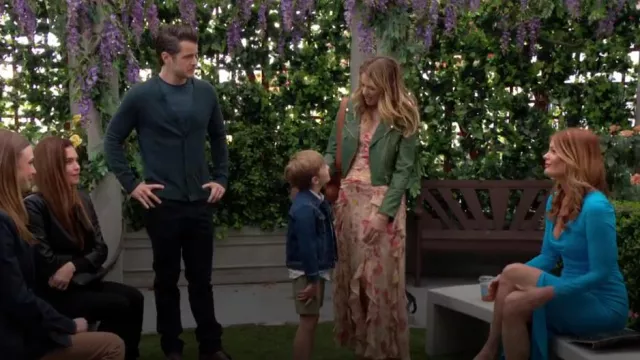 Chiara Boni La Petite Robe Tatangela Midi Dress worn by  Phyllis Summers (Michelle Stafford) as seen in The Young and the Restless on May 9, 2024