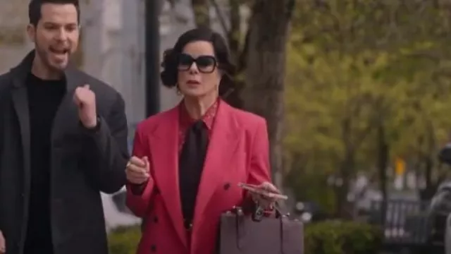 Gucci Square Web Arms Sunglasses worn by Margaret (Marcia Gay Harden) as seen in So Help Me Todd (S02E10)