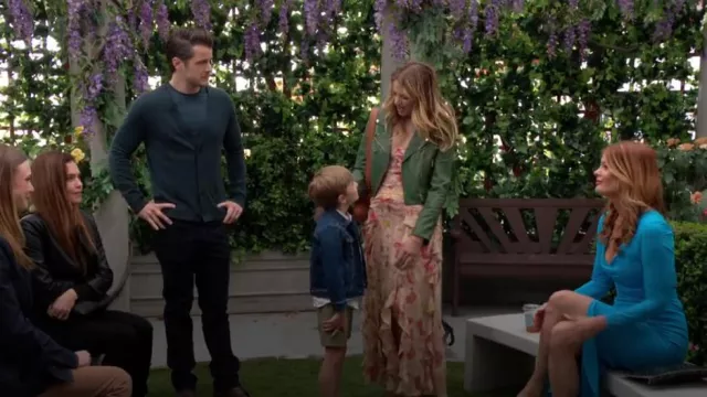 Floret Studios Floral Ruched Bodice Cascading Ruffle Maxi Dress worn by  Summer Newman(Allison Lanier) as seen in The Young and the Restless on  May 9, 2024