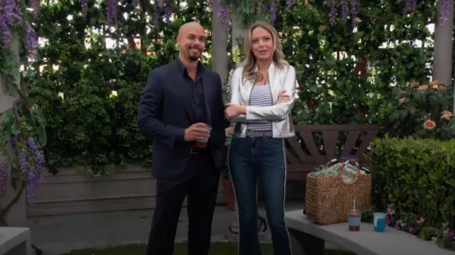 A New Day at Target Straw Circle Handle Tote Handbag worn by  Abby Newman(Melissa Ordway) as seen in The Young and the Restless on May 14, 2024