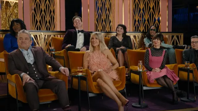 Cult Gaia Shannon Dress worn by DJ (Kaitlin Olson) as seen in Hacks (S03E03)