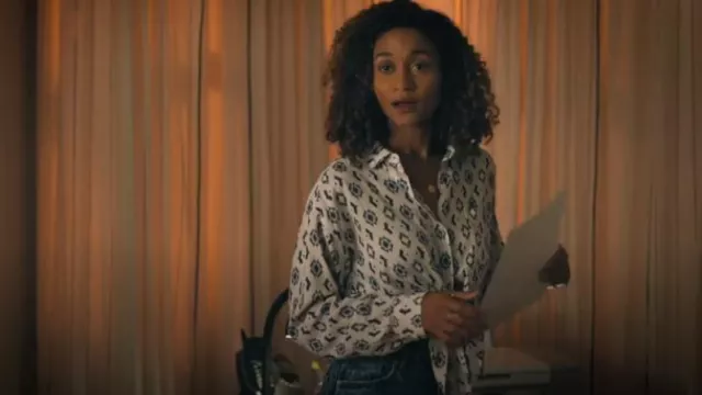 Splendid But­ton-up Shirt worn by Sydney Shandon (Lindura) as seen in Sullivan's Crossing (S02E05)