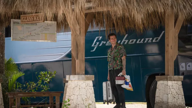 Playa Juan Dolio en République dominicaine où se trouve l’arrêt de bus fictif Glass Key de Dalton (Jake Gyllenhaal) dans les lieux de tournage de Road House