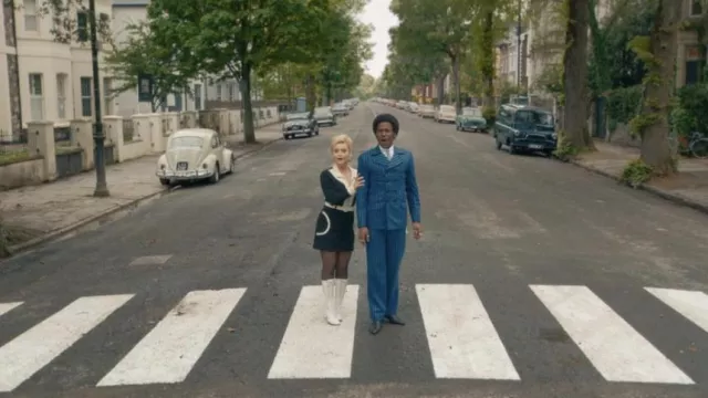 Abbey Road Crosswalk in London as seen in Doctor Who TV series locations (Season 14 Episode 2)