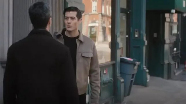 Zara Faux Suede Jack­et worn by Mark Salerno (Kellan Rhude) as seen in Law & Order (S23E12)