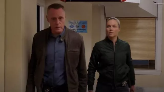 Lucky Brand Bonneville Cafe Racer Brown Distressed Leather Jacket worn by Hank Voight (Jason Beghe) as seen in Chicago P.D. (S11E12)