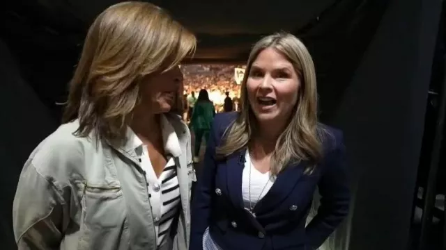 Zion Mixed Media Jacket worn by Jenna Bush Hager as seen in Today on  May 20, 2024