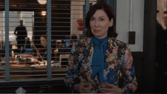 Ted Baker Madonia Floral Blazer worn by Elsbeth Tascioni (Carrie Preston) as seen in Elsbeth (S01E09)