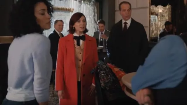 Fleurette San Long Coat worn by Elsbeth Tascioni (Carrie Preston) as seen in Elsbeth (S01E09)