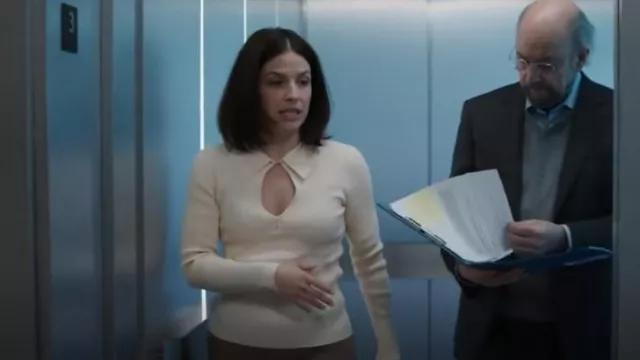 River Island Cut-Out Polo Top worn by Lea Dilallo (Paige Spara) as seen in The Good Doctor (S07E08)