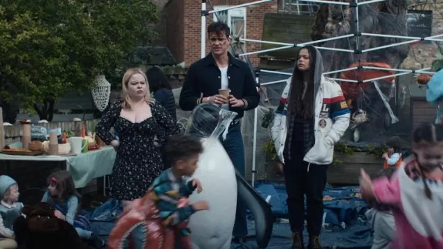 Frame Fall Wool Blend Varsity Jacket worn by Ryan (Luke Fetherston) as seen in Big Mood (S01E05)