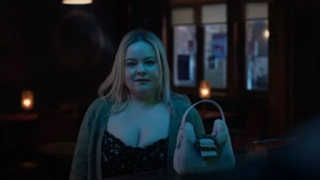 Charlotte Simone Faux Fur handbag worn by Maggie (Nicola Coughlan) as seen in Big Mood (S01E05)