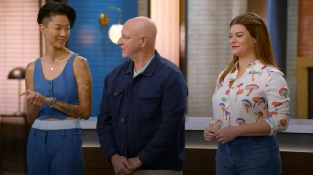 Micro Magic Ex Bf Shirt Micro Magic Ex Bf Shirt worn by Gail Simmons as seen in Top Chef (S21E10)