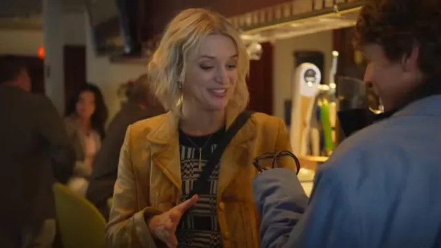 Vintage Leather Jacket worn by Chelsea Frei as seen in Animal Control (S02E07)