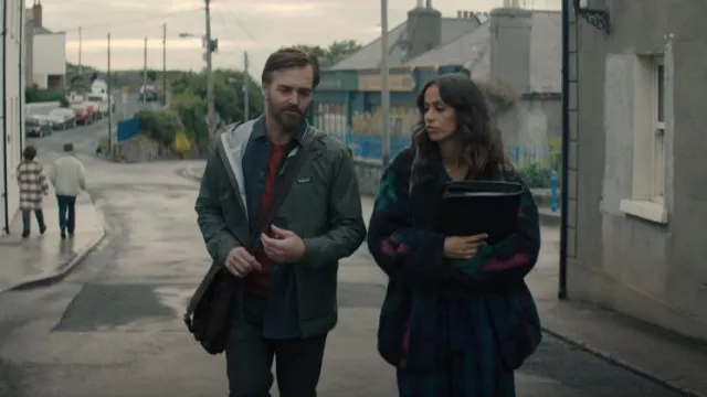 Patagonia Mens Torrentshell 3L Jacket worn by Gilbert (Will Forte) as seen in Bodkin (S01E01)