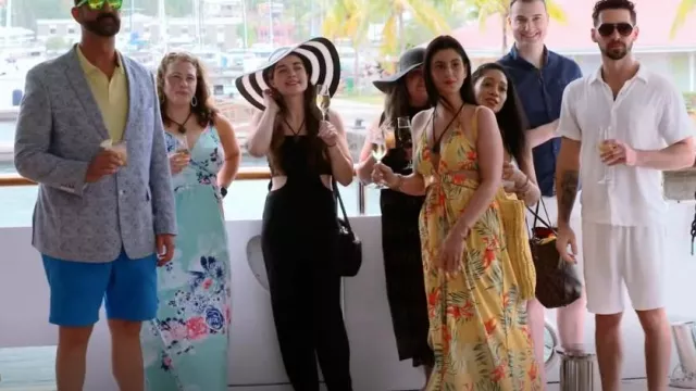 Floral Maxi Sundress worn by Tiffany as seen in Below Deck (S11E13)