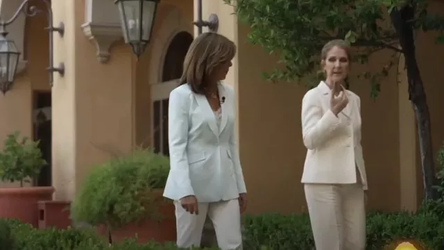 Alice + Olivia Walker Slim Front Slit Pants worn by Hoda Kotb as seen in Today on May 23, 2024