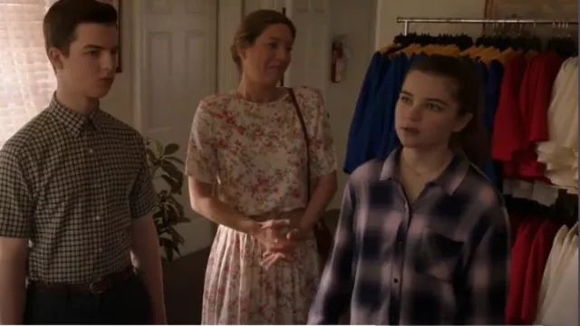 Chemise de chasseur pour femme Rails portée par Missy Cooper (Raegan Revord) comme on le voit dans Young Sheldon (S07E14)