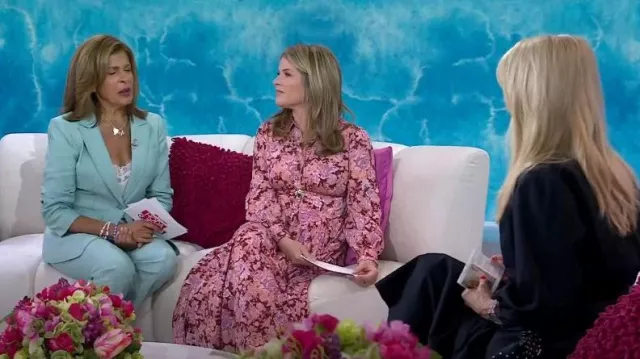 Cinq a Sept Shanis Split-Hem Pants worn by Hoda Kotb as seen in Today with Hoda & Jenna on May 28, 2024