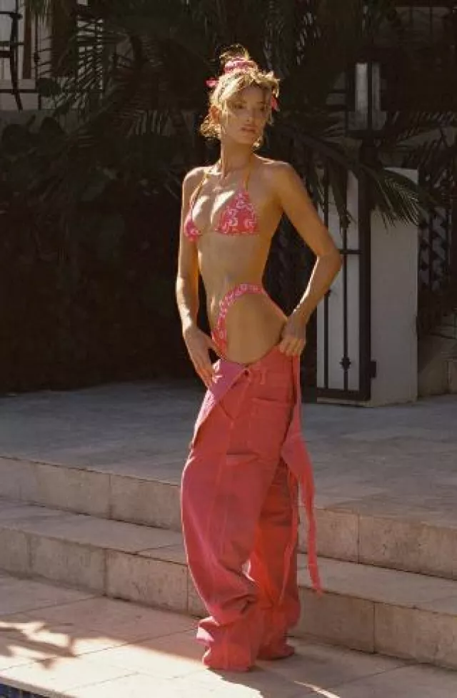 Heavy Manners Not Your Barbie High Cut Cheeky Bottoms worn by  Elsa Hosk at Heavy Manners X Elsa Hosk Collection on May 20, 2024