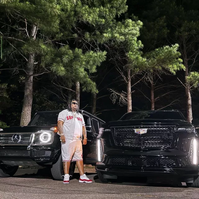 Big Homiie G Wardrobe: He's wearing Givenchy Black Rectangle GV Day Sunglasses on Instagram