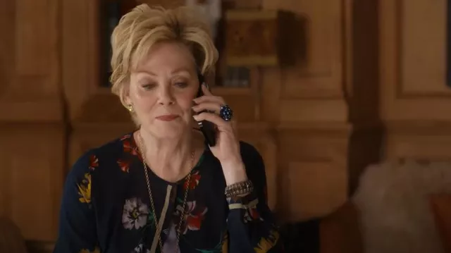 Kobi Halperin Silk Midi Length Dress worn by Deborah Vance (Jean Smart) as seen in Hacks (S03E09)