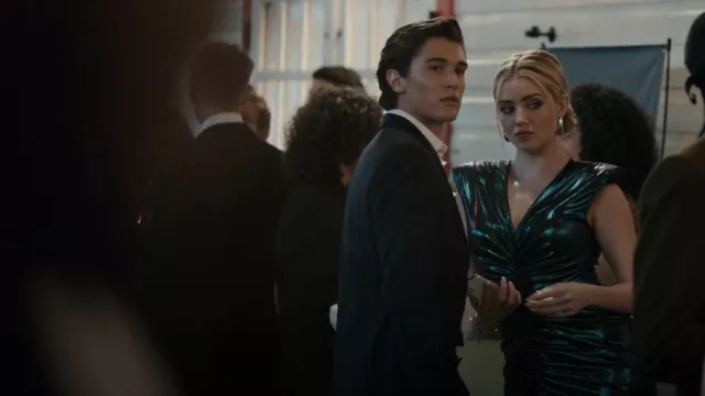 Balmain Draped Maxi Dress worn by Poppy Hepple-Cartwright (Daisy Jelley ...