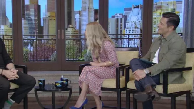 Loro Piana Solid Suede Overshirt worn by Mark Consuelos as seen in LIVE with Kelly and Mark on June 3, 2024