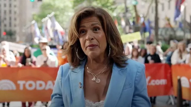 Cinq a Sept Louisa Ruched Sleeve Blazer worn by Hoda Kotb in Today on June 5, 2024