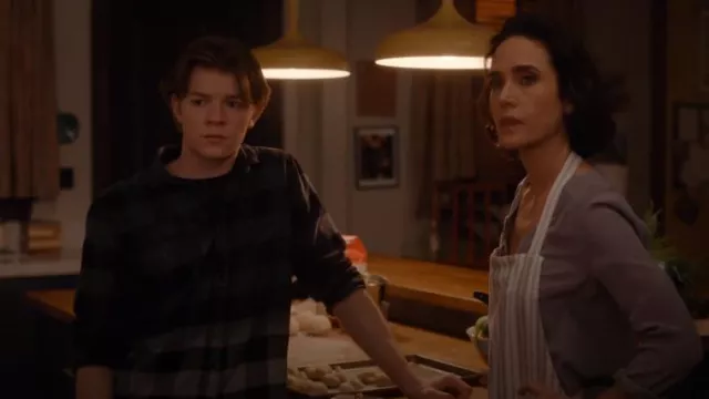 Vans Princeton Ombré Check Cotton Button-Up worn by Charlie Dessen (Oakes Fegley) as seen in Dark Matter (S01E04)