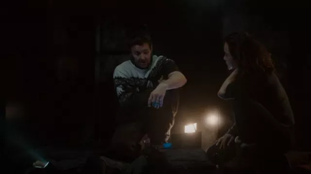 Old Navy Cozy Matching Fair Isle Sweater worn by Jason Dessen (Joel Edgerton) as seen in Dark Matter (S01E05)