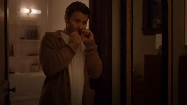 Doppiaa Aamone Wool Knitted Jacket worn by Jason Dessen (Joel Edgerton) as seen in Dark Matter (S01E06)