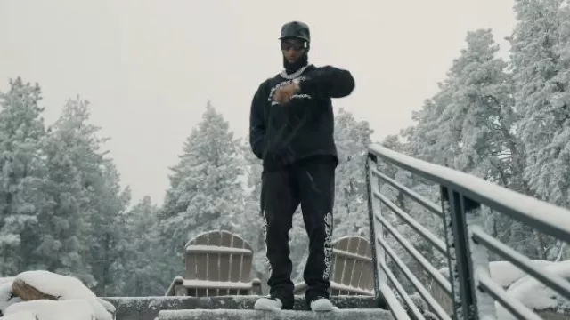 Lanvin x Future Black Side Pins Sunglasses worn by Key Glock in Key Glock - F**k Around & Find Out (Official Video)