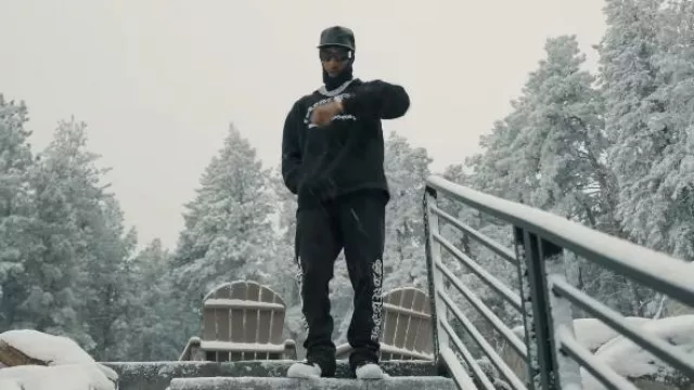 Jordan 12 Fusion 'Playoffs' worn by Key Glock in Key Glock - F**k Around & Find Out (Official Video)