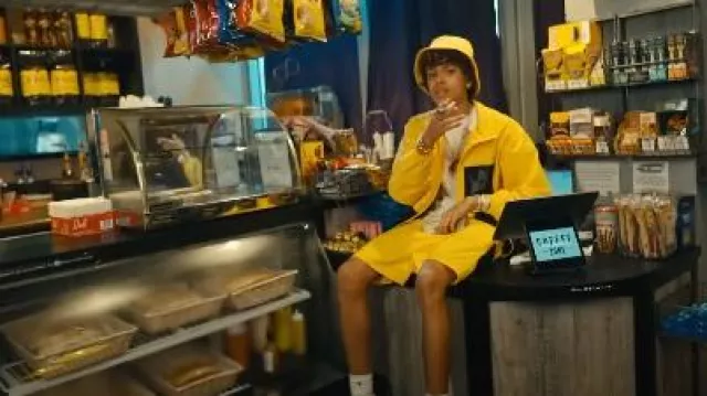Sinclair Global Yellow & Black Mesh Pocket Jacket worn by BossMan Dlow in Wizz Havinn - 4AM at Coffee Zone ft Luh Tyler, Bossman Dlow, Loe Shimmy & C Stunna (Official Video)