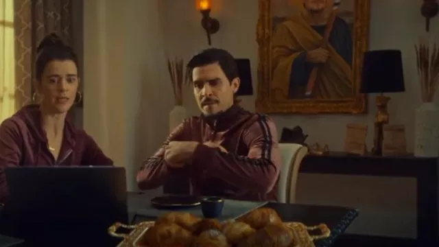 Inc Velour Sweatshirt Track Jacket worn by Giorgio (Josh Segarra) as seen in The Big Door Prize (S02E07)