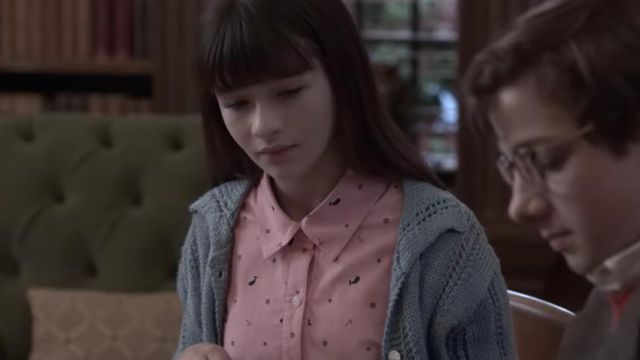 violet baudelaire pink whale dress The dress with printed whale of Violet Baudelaire (Malina Weissman)