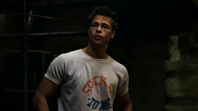 The t-shirt "Sock it to me" from Tyler Durden (Brad Pitt) in Fight Club