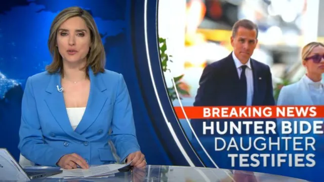 Dorothee Schumacher Emotional Essence Jacket worn by Margaret Brennan as seen in CBS Evening News on  June 7, 2024