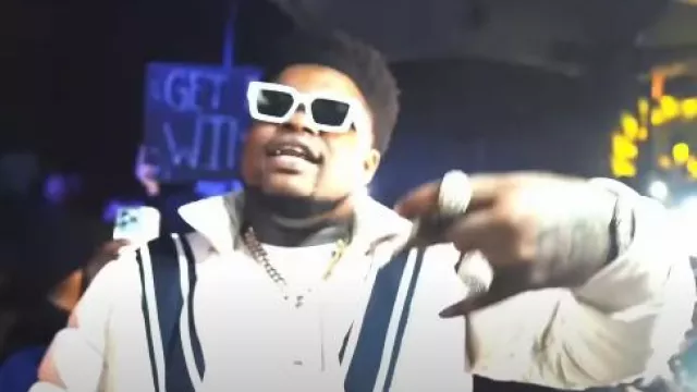 Louis Vuitton White '1.1 Millionaires' Sunglasses worn by BossMan Dlow in BossMan Dlow - Talk My Shit