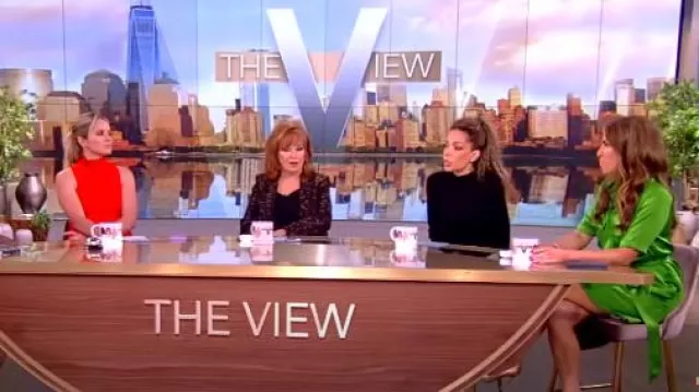 Solid and Striped Sofia Richie Grainge The Soglio Maxi Dress worn by Sunny Hostin as seen in The View on  June 11, 2024