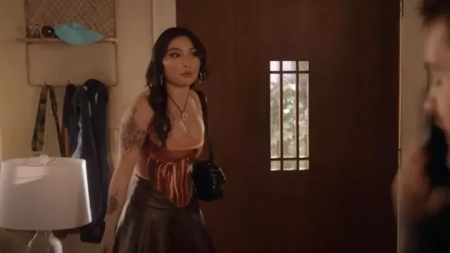 Corsé de Miaou Campbell usado por Jaymee (Miya Horcher) como se ve en All American (T06E11)