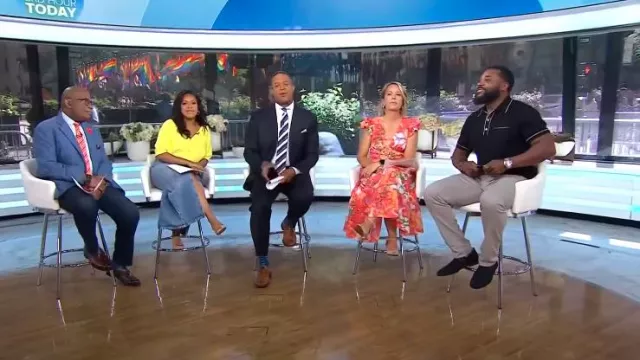 Todd Snyder Italian Cotton Silk Tipped Riviera Sweater Polo worn by Malcolm-Jamal Warner as seen in Today on June 11, 2024