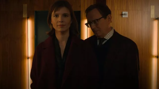 Max Mara Studio Lana Cachemira Y Seda Abrigo Usado Por Kristen Bouchard (Katja Herbers) como se ve en Evil (T04E01)