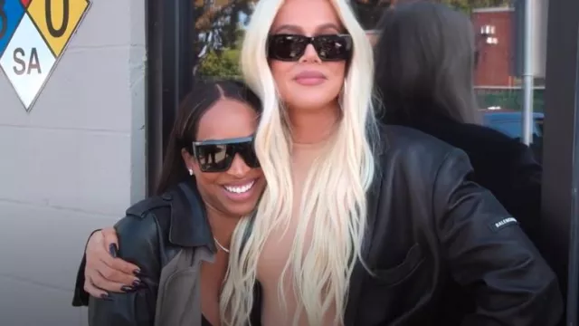 Lunettes de soleil Celine CL40092I portées par Malika Haqq vues dans The Kardashians (S05E04)