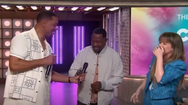 The Kelly Clarkson Show Outfits: Martin Lawrence is wearing Theory Murphy Precision Bomber Jacket on June 5, 2024